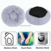 Andra husdjursmaterial Pet Dog Bed Bekväm Donut Cuddler Round Dog Kennel Ultra Soft Washable Dog and Cat Cushion Bed Winter Warm Soffa Hot Sell HKD230821