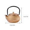 Dinyire Sets Mini Cast Iron Teapot Set kleine versiering losse bladeren Kettle Decoration Ornament