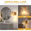 Wall Lamp Farmhouse Rattan Lights Bedside Sconce Living Room Mounted Bedroom Lamps Home