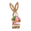 Decoratieve objecten Figurines Pasen Simulation Bunny Home Garden Decoratie Creative Straw 230818