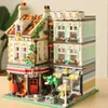 Blocchi Creative City Street View Series MOC Cuba Hotel Architecture Building Building Gem Shop Micro B Model Toys Gift per Kid R230817