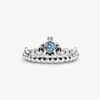 Pumpkin Coach Stud Brincos Anel de anel para Pandora 925 Sterling Silver Designer Jóias Blue Diamond Rings e Brincho