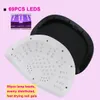 Nail Dryers Large Nail Dryer Doube Hands Use 69 Leds UV Nail Lamps For Gel Polish Curing Manicure Machine High Power Nail Art Equipment 230821