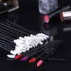 Escovas de maquiagem 100/300/500pcs Aplicadores de maquiagem descartáveis ​​de pincel Lip Brush Busck Varas de batom de maquiagem multicolor