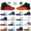 For Mens Jumpman 12 Basketball Shoes 12s Cherry Taxi Playoffs French Blue A Ma Maniere Black White Eastside Golf Original Flu Game Stealth Sports Sneakers Trainers