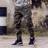 Camuflaje Militar Ejército Pantalones Jean Loose Fit Big Pocket Cargo Pantalones Hombres Hip Hop Joggers Pantalones Hombre1560