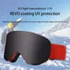 Óculos de esqui para adultos snowboard de snowboard de dupla camada homens mulheres sucção magnética óculos à prova de vento inverno 230821