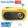 ProjectorsSalange M24 Mini Projector LED Portable Beamer Compatible with HDMI USB 640*480P Support 1080P Video Projetor Kids Gift 230818