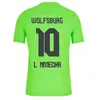 23 24 Wolfsburg Heren Voetbalshirts BAKU L.NMECHA ARNOLD WIND Thuis Uit Trainingskleding Shirt Korte Mouwen Voetbal Jersey Uniformen