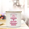 Mugs It Takes A Big Heart To Help Shape Little Minds Spain Enamel Teacher Drink Juice Coffee Dessert Cocoa Milk Handle Mug