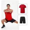 Andere sportartikelen Traje Deportivo Para Hombres de secado rpido ropa deportiva Correr Gimnasio Fitness Entrenamiento Camisa y pantalones 230821