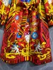 Women's Windbreaker Coat Autumn/Winter 2023 Qixi Gift Fashion Printing Suit med modebyxor Enkel mode S-XL