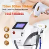 Heiß tragbar 808nm Diodenlaser Permanent Haarentfernung Depilacion Depilator Beauty Salon Equipment 3 Wellenlängen 755 Nm 1064nm 808nm zum Verkauf