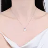 Gon9 Chains Wz00760 Lefei Fashion Trend Fine Luxury 0.3ct Classic Moissanite Pearl Necklace for Women Real 925 Sterling Silver Party Jewelry