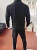 Herren-Tracksuits Männer Blank Track Anzüge hochwertiger Herren-Jogging-Jacke Coat Hose 2 Stück Sweatsuit Outfits J230821