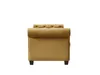 Rechteckiger großer Sofa -Stuhl, braun
