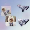 Vêtements pour Chien Polyester Elégant Mode Tie-dye Petit Chiot Polaire Deux pattes Pet Manteau Ultra Doux Pour Soirée