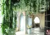 Silk Flower Artificial Flower Wisteria Vine Rattan para Valentine039s Day Home Garden El Wedding Decorationzz