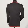 Black Red Men Wedding Blazer Notched Lapel Tuxedos Slim Fit Formal Coat Custom Made Business Groom Wear Only One Jacket