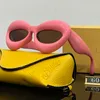 مصمم النظارات الشمسية الفاخرة للنساء نظارات نظارات واقية مستديرة الإطارات المصممة نظارة شمسية شخصية تقود سفر الشاطئ على الشاطئ العلبة