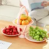 Storage Bottles Portable Multi-layer Folding Fruit Tray Creative Personality Fashion Modern Living Room Home Tea Table Basket