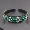 Haarclips Mode Wild overdreven Persoonlijkheid Hoofdband Barokke luxe Long Strip Rhinestone Deeltjes Geometrische hoofdband738