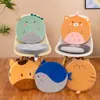 Cushion/Decorative Pillow Cartoon Rebound Memory Foam Office Chair Cushion Lovely Animal Round Stretch Velvet Seat Cushion Removable and Washable Butt Pad 230818