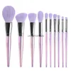 Make-upborstels Beroepsmake-upborstels Set-Moonlight Purple 10 PCS Cosmestic borstels-gebonden poeder Blush Fiber Beauty Pens-Make Up Tool HKD230821