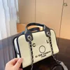 Diseñadores 2023 Top diseñador Telfars bolsos para mujer bolsos de mano estilo de moda de lujo Far Bag bowling cuero bordado bolso de mano