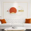 Wandklokken woonkamer klok bekijk goud kunst luxe uniek groot oranje modern ontwerp grote keuken batterij saat decor