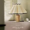 Tischlampen plissierte Lampe romantische französische Ambiente leichte Schlafzimmer Nacht