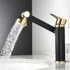 Bathroom Sink Faucets Faucet Basin Tap Mixer Black Golden Single Handle Washbasin Rotary Water Saving And Cold Stainless Steel Showe