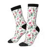 Chaussettes pour hommes Flamingo Sock Hommes Femmes Bas en polyester Conception personnalisable