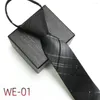 Bow Ties Accessory Trendy Striped dragkedja slipsar lätt affärsfrihet för fest för fest för fest
