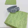 Kadın Tasarımcı Kemer Klasik Kemerler Moda En Kaliteli Sıradan Mektup Pürüzsüz Toka Kadınlar Orijinal Deri Kemer Genişliği 3.0cm Kutu