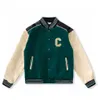 2023 Mens Designer Jacket Men Men Coats Flight Jacke Baseball niform Letter C Ememodery PU