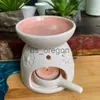 Andra heminredning Fragrance Oil Warmer Tealight Aroma Burner Ceramic Oil Diffuser med sked keramisk vaxbrännare aromaterapi för hem och kontor X0821