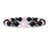 Biço emaranhado de 8 mm rosa quartzo tigre de pedra pulsista de pedra homens mulheres ioga ioga balanço de balança pulseira