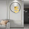 Настенные часы китайский стиль Funky Clock Digital Living Dest Round персонализированный роскошный дизайн Reloj Home Decor Ty140yh