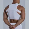 Herrspårar Streetwear Men Fasion Sexig Irreular Vest Set Suspender Tank Top Two-Piece Summer Ropa Para
