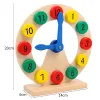 Wooden Digital Clock Model Children's Early Education Teaching Aids Desk Accessories Toy