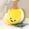 Plüschpuppen Kawaii weiches Obst Durian Plüsch gefülltes Spielzeugkissen Sofa Bett Home Dekoration Kissen süße Baby Kinder Freundin Geburtstagsgeschenk 230821