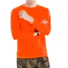 Men's Casual Shirts Long Sleeve Bulk Men Mens Shirt For Sun Hiking Pullover Orange Summer Small Tee