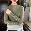 Femmes Tricots Tees Dames Maille Couture Nail Perle Pull Pull Femmes Vêtements Filles Automne Casual Tricots Femme Femme OL Pulls BPy2605 HKD230821