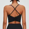 Yoga Outfit Femmes Cross Strap Sports Soutien-gorge Sexy Belle Back Top Séchage rapide Fitness Entraînement Respirant Anti-Shickproof