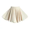 Korean Version Of The Ballet Style Pleated Skirt For Women Summer Anti Revealing High Waist Elastic A Line Short