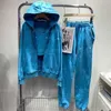 Femmes Survêtement À Capuche Gilet Pantalon Trois Pièces Survêtement À Manches Longues Hoodies Sport Débardeur Sous-Vêtements Casual Pantalon De Jogging Streetwear Designer Femmes Survêtement