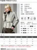 Women's Leather Natural Jackets Woman Sheepskin Coats Lambskin Clothes Fashion 2023 Luxury In External Clothing Coffee Silver