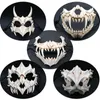 Máscaras de festa máscara de halloween meias face resina assustadora horrível simulação única simulação tigre dente máscara de festa demônio palhaço de palhaço cosplay 230818