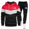 2023 Nya män Hoodies Sweatshirt+Sweatpants Suit Autumn Winter Brand Sportswear Set Tracksuit Men's Pullover Jacket Set T230821